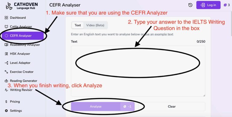 CEFR Analyzer for IELTS