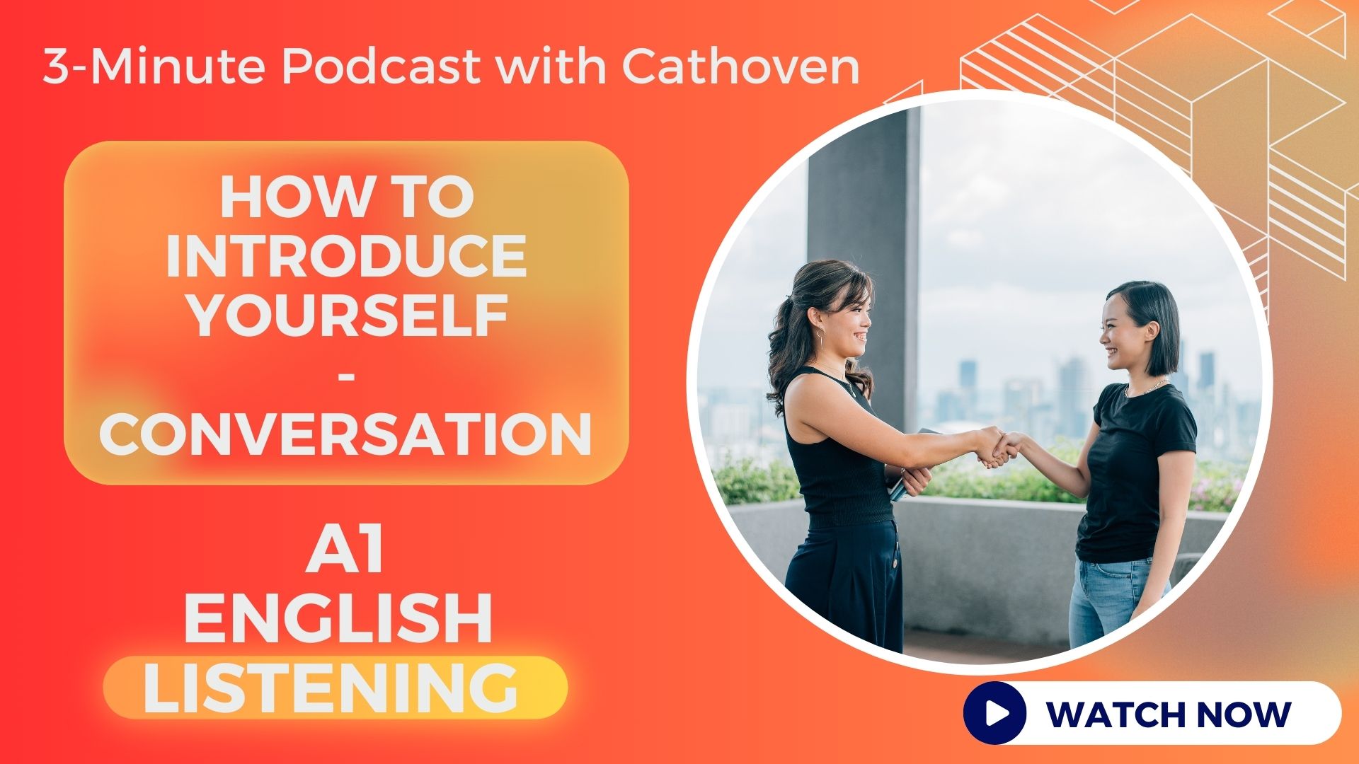 How to introduce yourself in english - listening material for a1 level