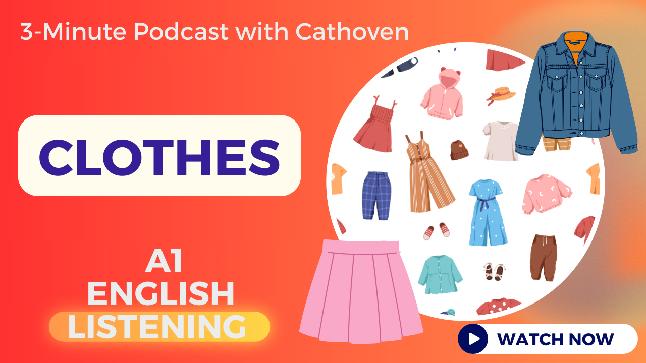 a1 listening about clothes - for beginners