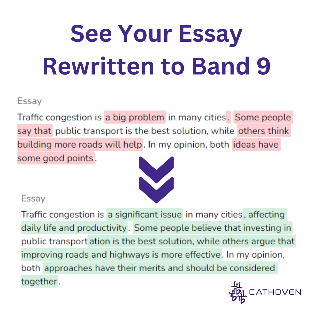 See Your IELTS Essay Rewritten to Band 9