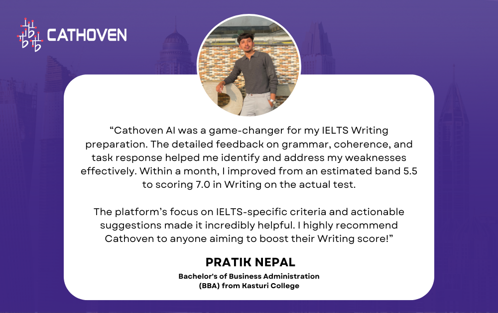 Proven IELTS Writing Preparation Success: Band 5.5 to 7 in One Month